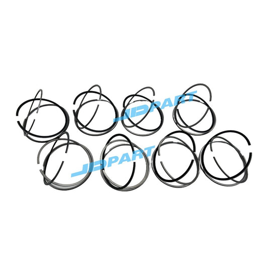 Premium 8-piece P158 piston ring set for diesel engines.