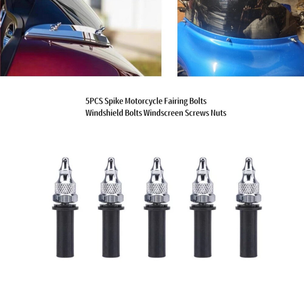 5PCS Motorcycle Windscreen Windshield Screws Bolts Nuts for Harley Road Glide
