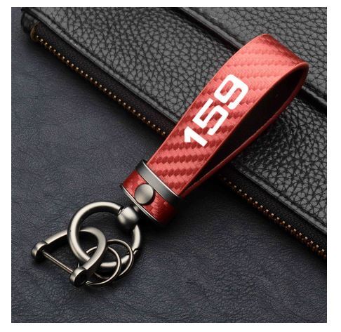 Car keychain, keyring, badge, hanging rope, neck strap, suitable for Recaro, black, suitable for Honda for Acura - v
