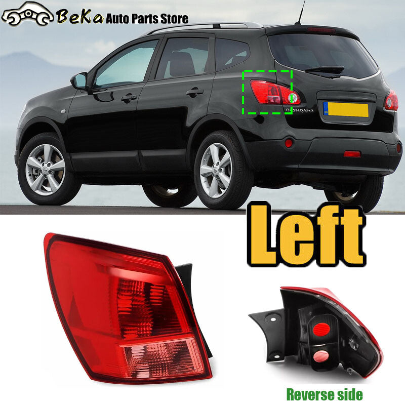 1Pcs for Nissan Qashqai 2007-2010 Left Outer Tail Light Passenger Near Side N/S