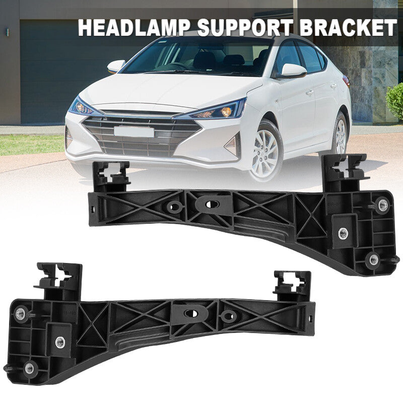Pair Left Right Headlight Support Bracket For 2017-2020 for Hyundai for Elantra Sedan