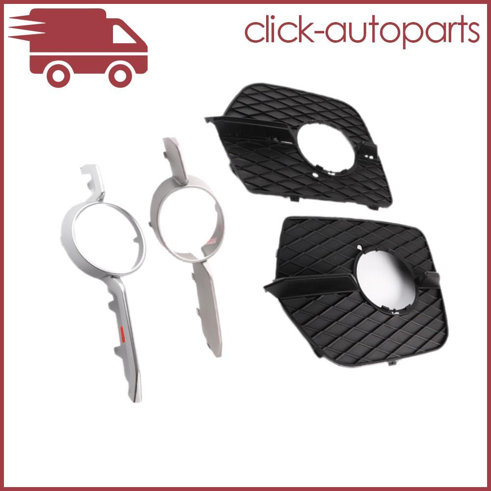 Set LH  RH Front Bumepr Grill Cover + Molding Trim for 2008-2014 for BMW E71 E72 X6 Q