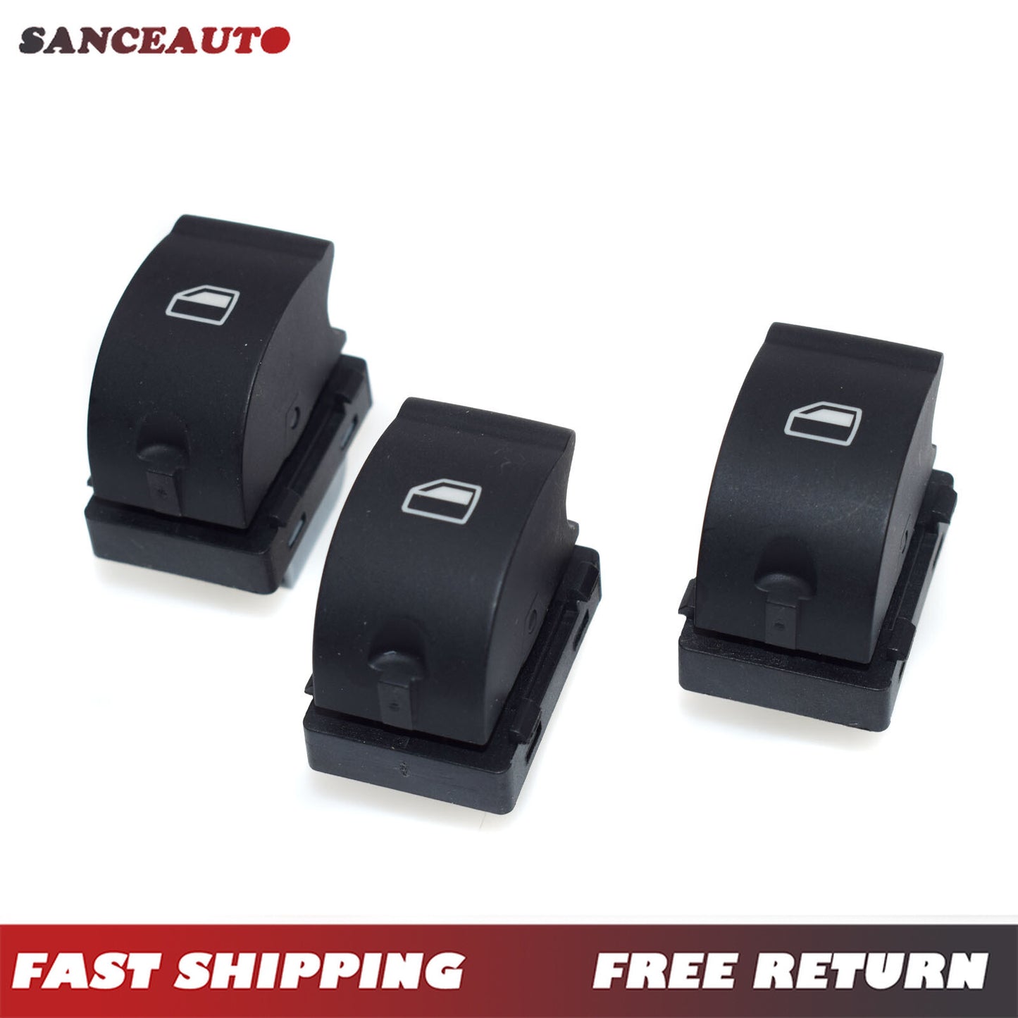 8ED959855 Passenger window switch buttons (3 pieces) for Audi A4, S4, B6, B7, RS4 (Brand New) n