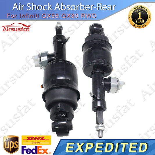 Pair for Infiniti QX56 QX80 11-21 Rear LR Hydraulic Air Suspension Shock Struts