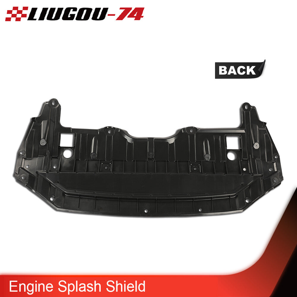 The lower cover for the front engine splash guard fits 2013-2015 for Nissan Altima Sedan. Q
