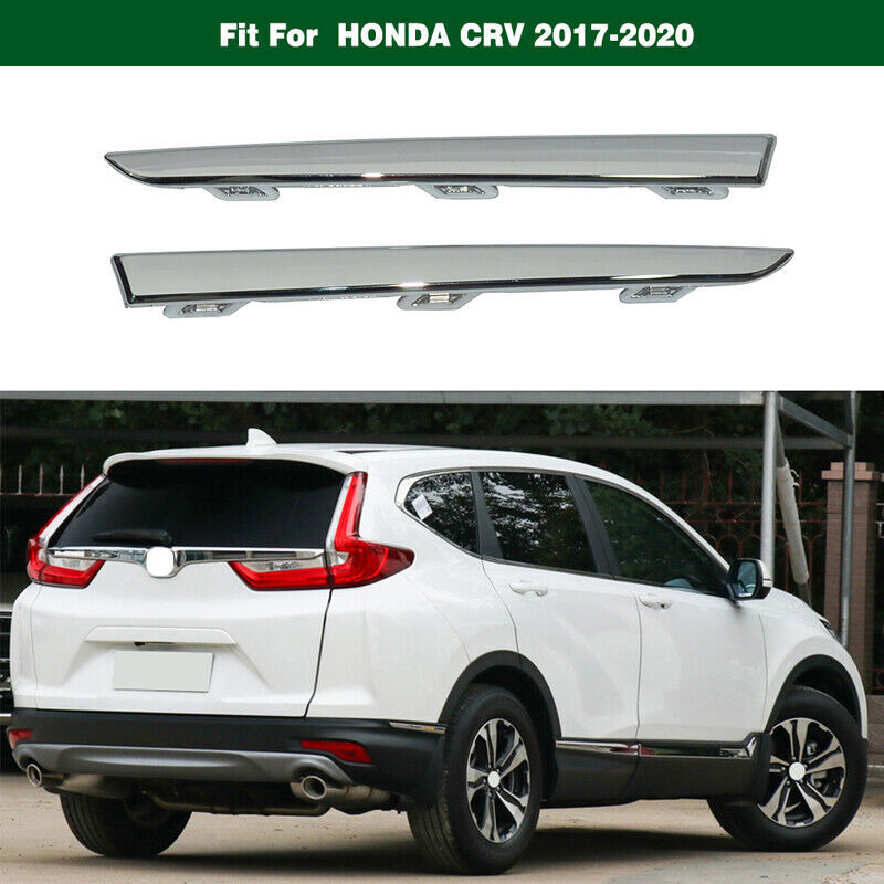 Left Right Lower Rear Bumper Chrome Trim Molding Cover for HONDA CRV 2017-2020