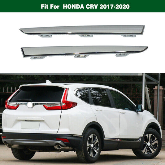 Left Right Lower Rear Bumper Chrome Trim Molding Cover for HONDA CRV 2017-2020