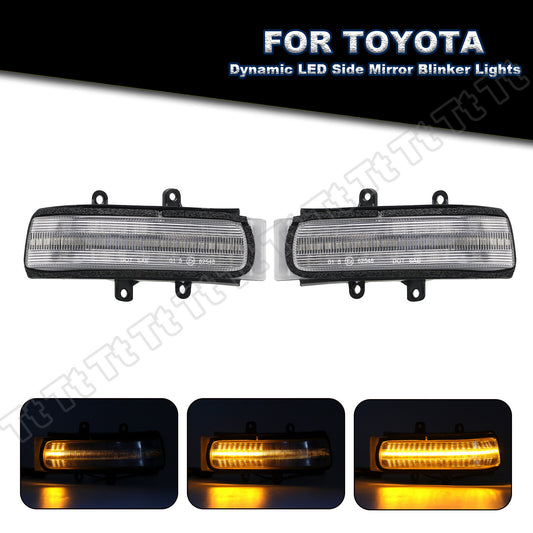 Dynamic LED side mirror turn signal for RAV4 4Runner for Sienna Tacoma- v