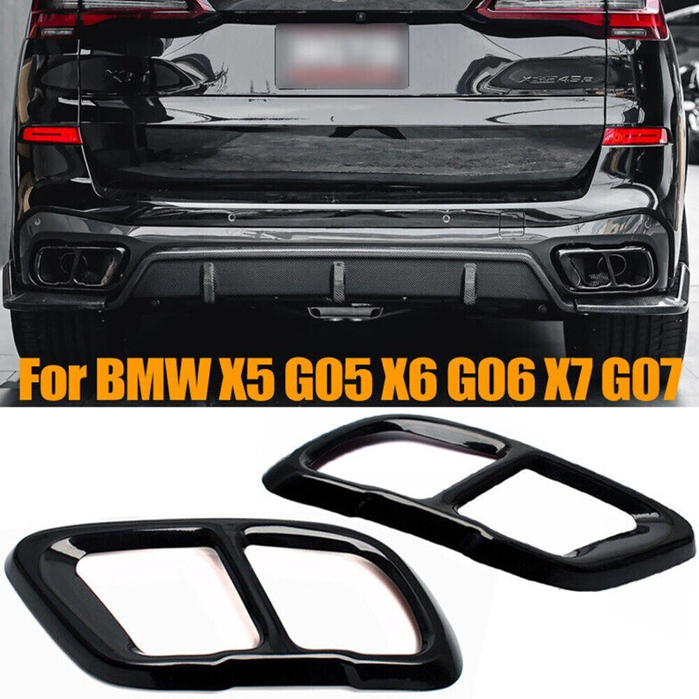 Sport Tailpipe Exhaust Tips Dual Exit M Style For X5/G05/X6/G06/X7/G07 New n
