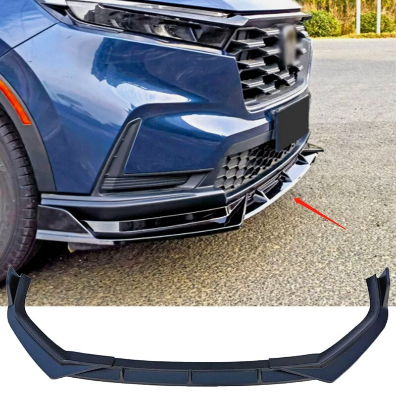 Glossy Black For 2023 2024 for Honda CR-V ABS Front Bumper Lip Spoiler Splitter