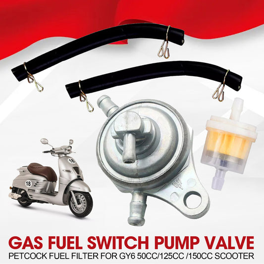 Petcock fuel pump valve vacuum for all-terrain vehicles, scooters, and go-karts (GY6 50 125 150cc). Q