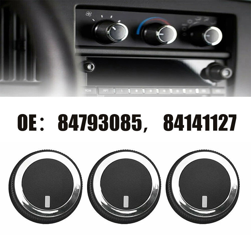 3x AC Heater Control Knob Air-con Buttons Switch for Chevrolet Express 84793085