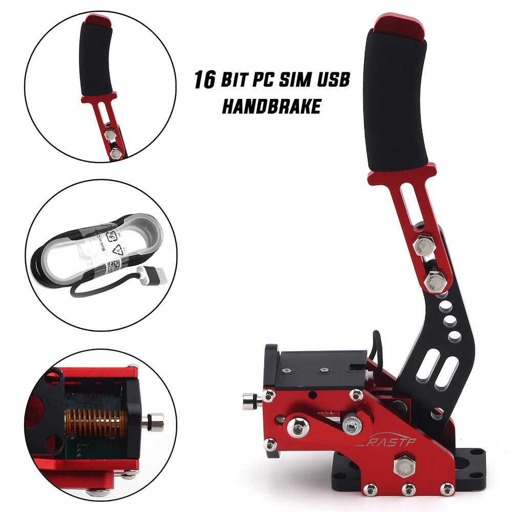 PC USB Handbrake SIM 16Bit For Racing Games G27G29 T500 Fanatecosw Dirt Rally Q