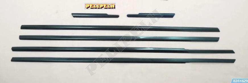 Black steel window sill molding cover trim for Hyundai for Elantra 2021-2023
