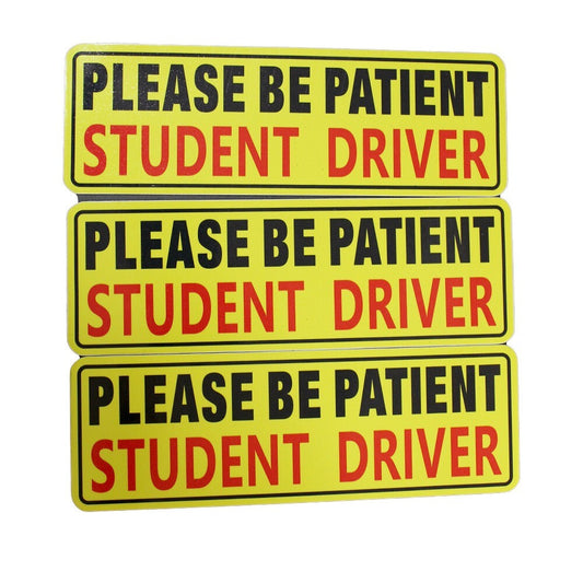 3Pcs Sticker Decal Bumper Student Driver Magnet Car Signs Please  Be Patient