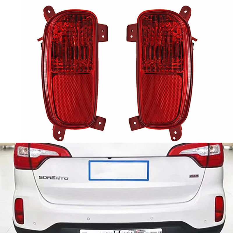 2-Pack for Kia Sorento 2013/2014 LHRH Rear Bumper Fog Lights and Rear Brake Lights