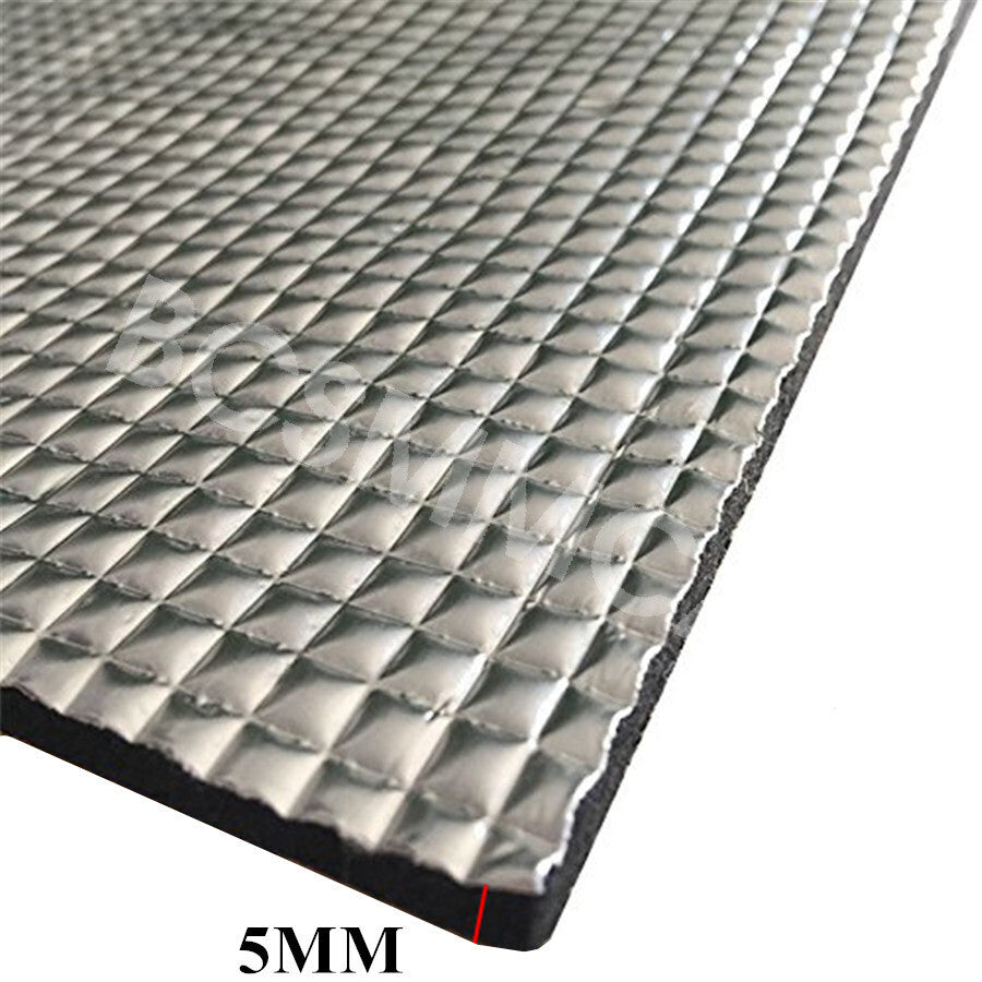 5mm Heat Insulation Cotton Pad Car Engine Sound Deadener Shield Firewall W/Tool