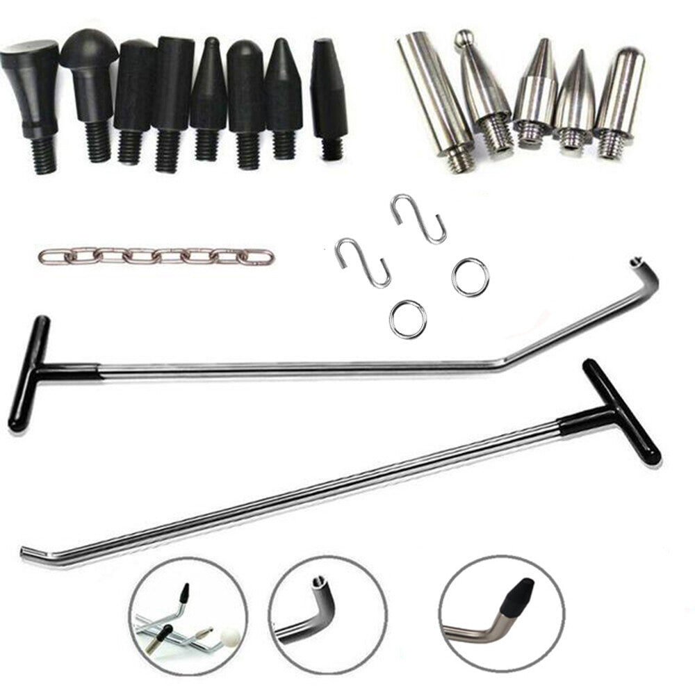 Paintless Dent Repair Tool Kit, Dent Removal Tools,Auto Dent Removal Rods v