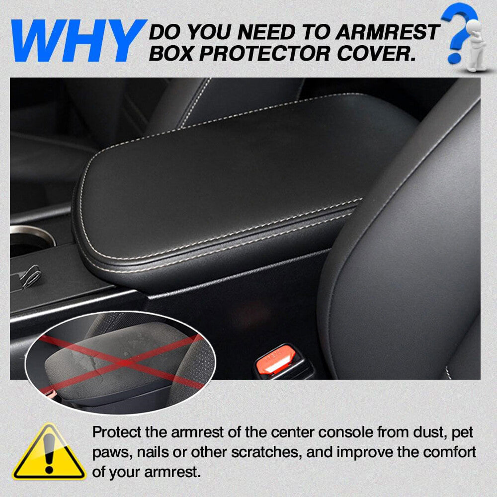 Black for 2018-2021 for Lexus NX300 SUV Leather Car Center Console Cover Armrest Cover - n