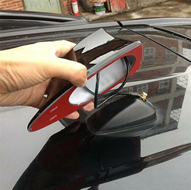 BLACK Shark Fin Car Roof Antenna Radio FM/AM Signal Aerial Accessories Universal