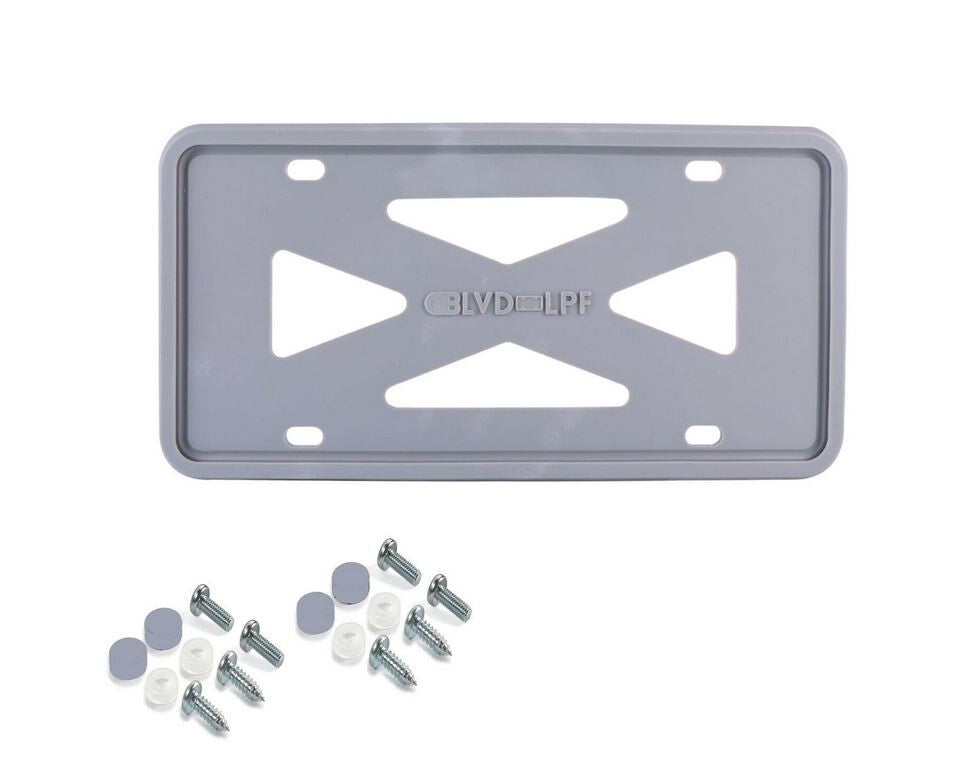 Car license plate frame cover cap trunk gray silicone suitable for Hyundai