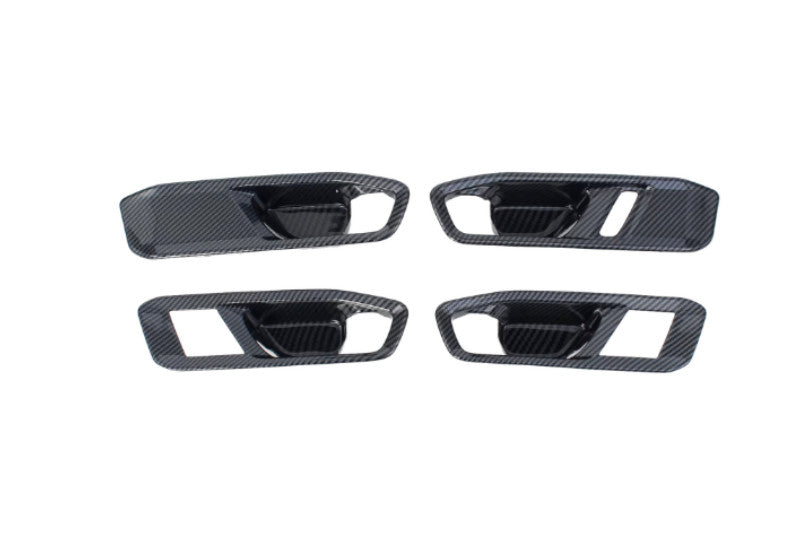 4pcs ABS Carbon Fiber Inner Door Handle Bowl Cover Trim for Honda Accord 2023 up