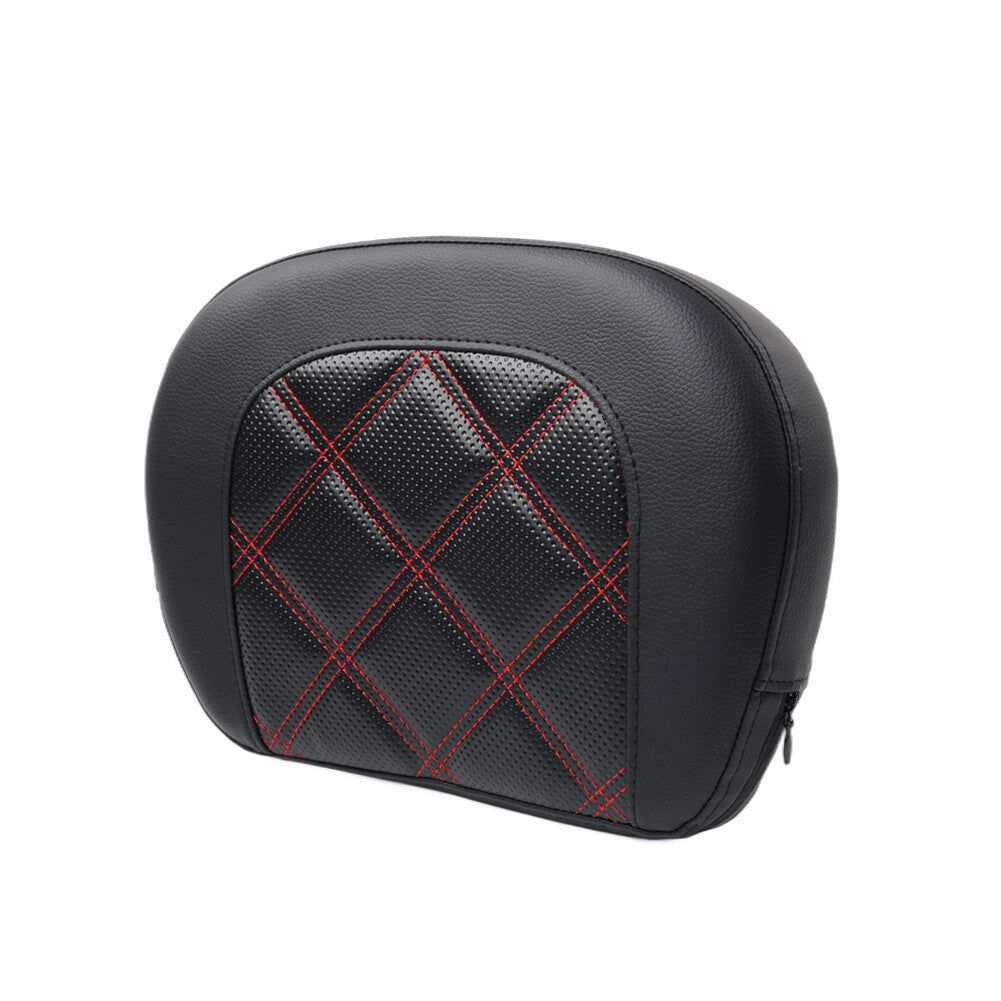 Rear Passenger Sissy Bar Black Backrest Pad for Harley Street Glide FLHX FLHXS