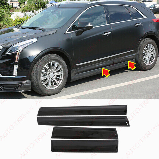 for Cadillac XT5 2017-2023 Gloss Black Body Side Door Overlay Guard Cover Trim