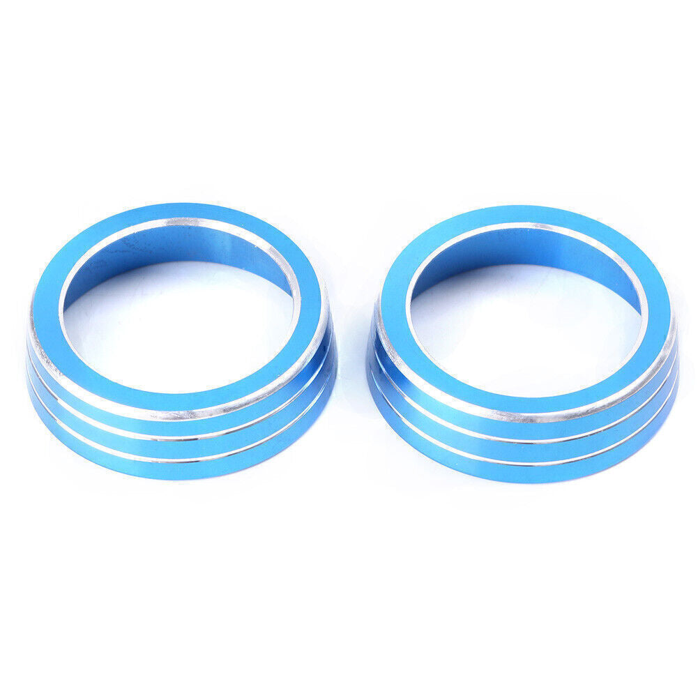 2x AC Air-condition Control Switch Cover Ring for Honda for Civic 2016 2017 Blue po Q
