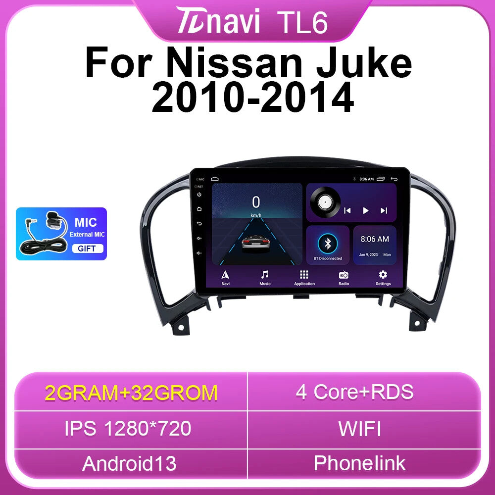 Android Car Radio Multimedia Video Player for Nissan Juke YF15 CarPlay GPS Navi