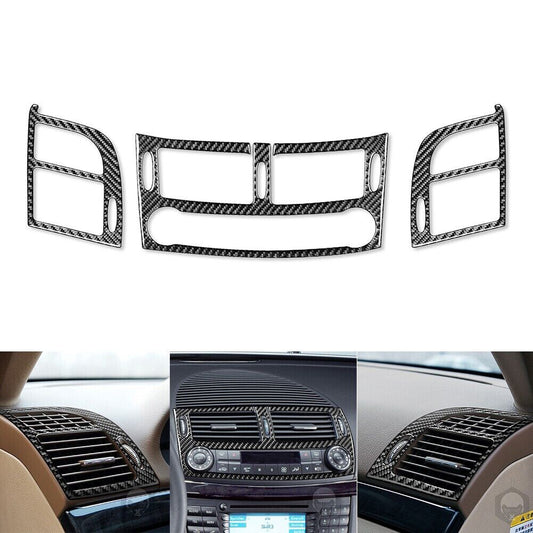 for Corvette C6 2005-07 Carbon Fiber Demist Air Vent Outlet Cover Trim v