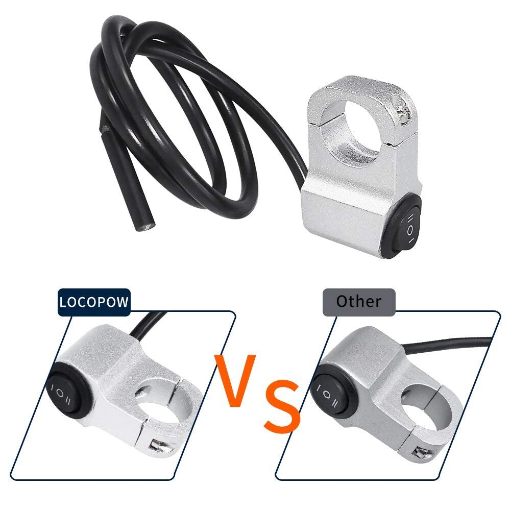 7/8 Inch Motorcycle ATV On/Off/On Double Gear Handlebar Launcher Switch 12V 22mm