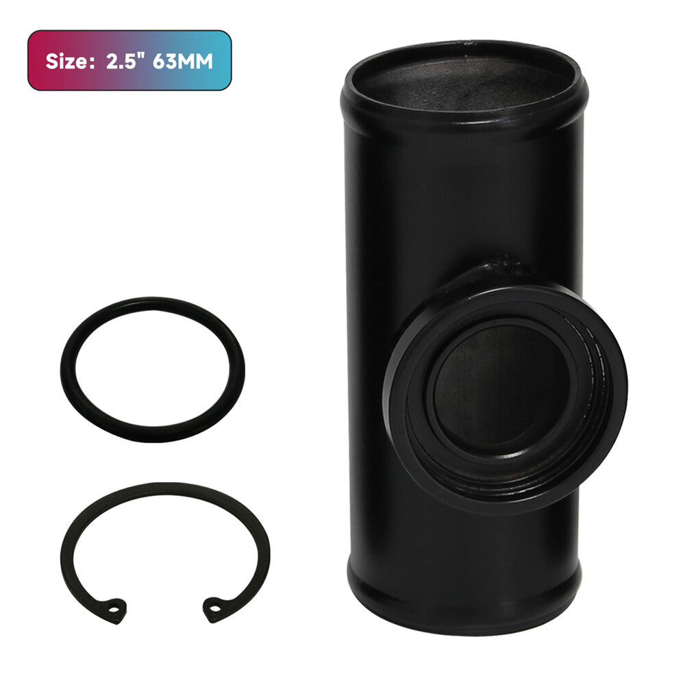 2.5 63MM Flange Adapter Piping SSQV SQV BOV Blow Off Valve Tube Pipe Black