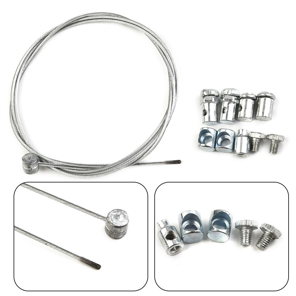 1 Set Metal Motorcycle Throttle Clutch  Brake Cable Repair Kit Replacement New