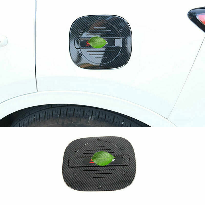 for Ford Escape Kuga 2020-22 Carbon Fiber Exterior Fuel Tank Cap Cover Trim 1PCS