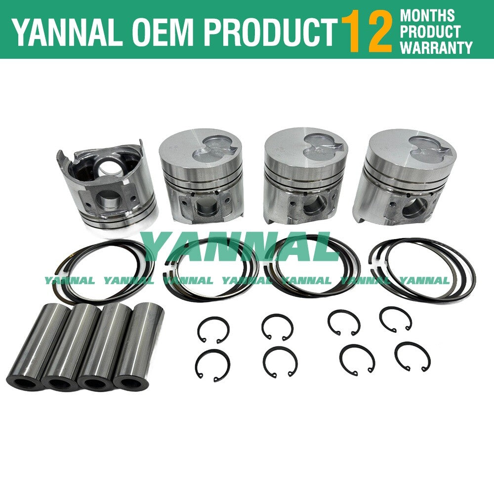 Suitable for 4D98E, 4TNE98-NMH, and 4TNE98-BQ pistons with piston rings.