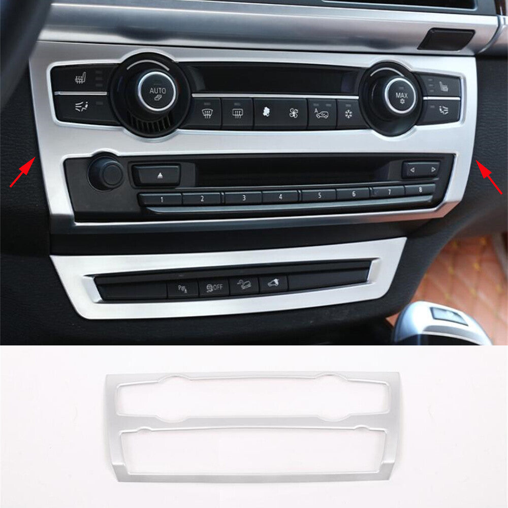 Silver ABS Air Conditioner Volume Button Switch Trim for BMW X5 E70 X6 E71 08-13