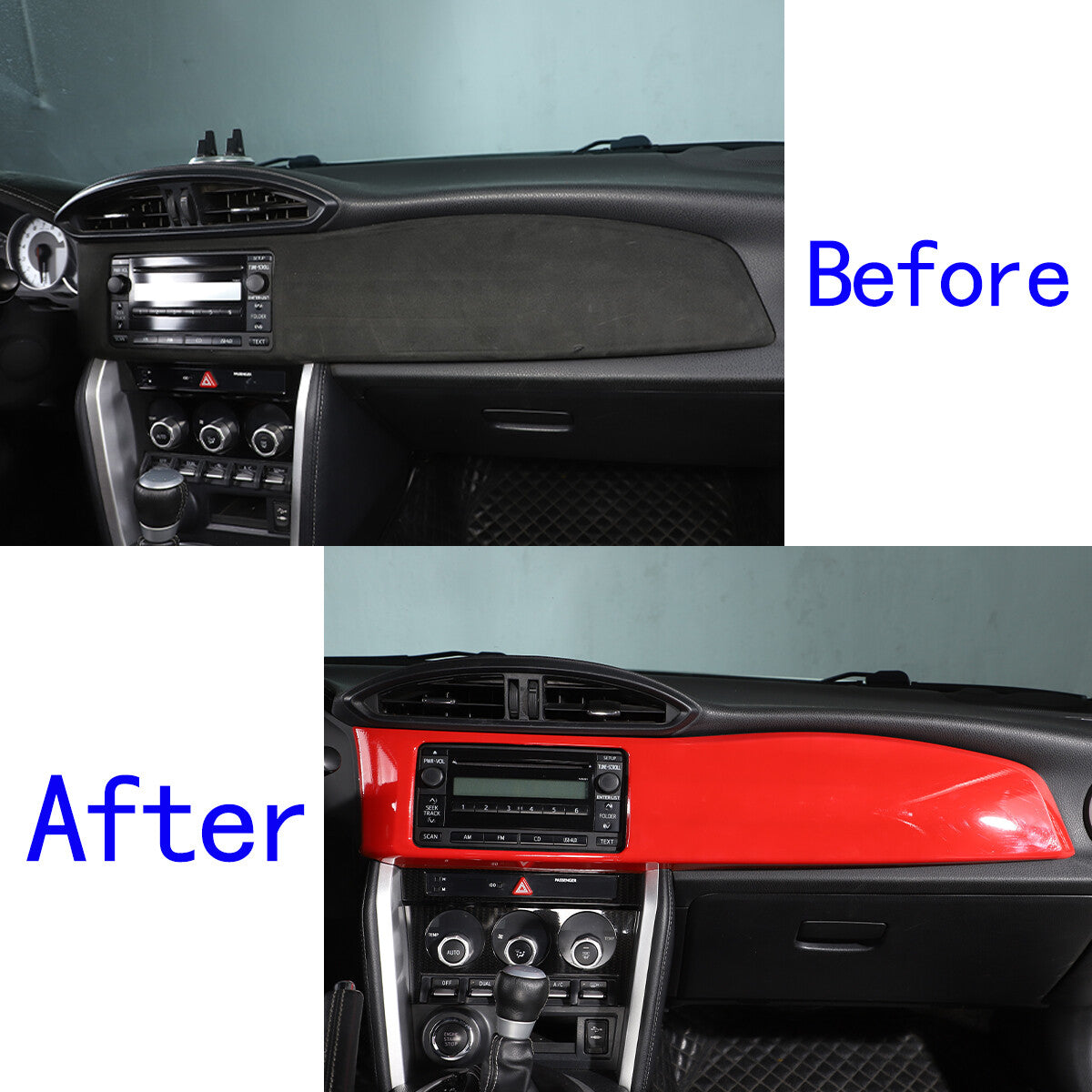 Carbon Fiber Center Control Panel Cover Trim for 3 Convertible 07-12- v