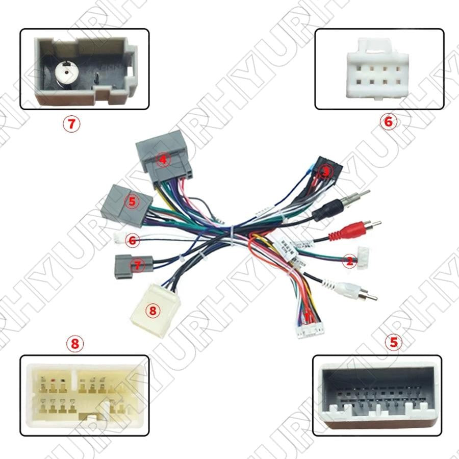 16 PIN Wiring Harness Connector for Honda for Civic 2012-2015 for Honda CRV 2012-15