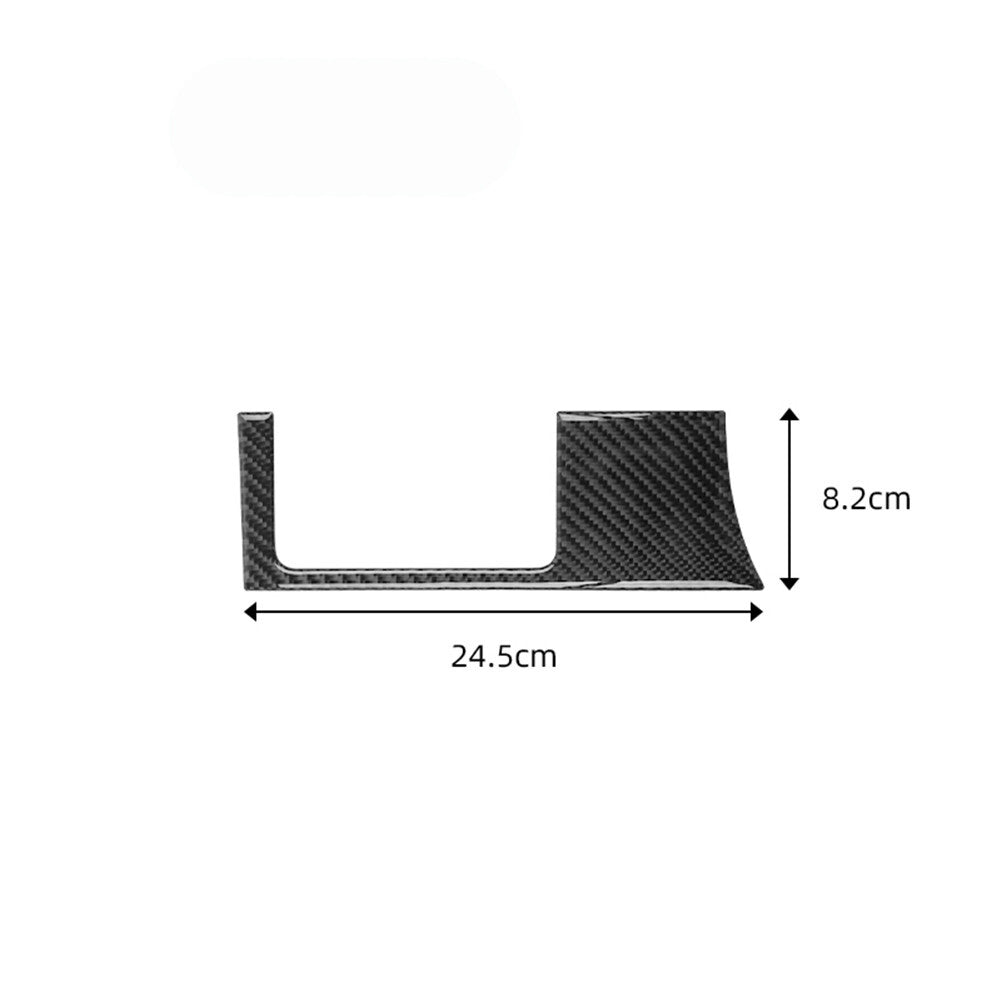 8Pcs Carbon Fiber Navigation Screen Cover Trim For Tacoma 2016-2021 Black v