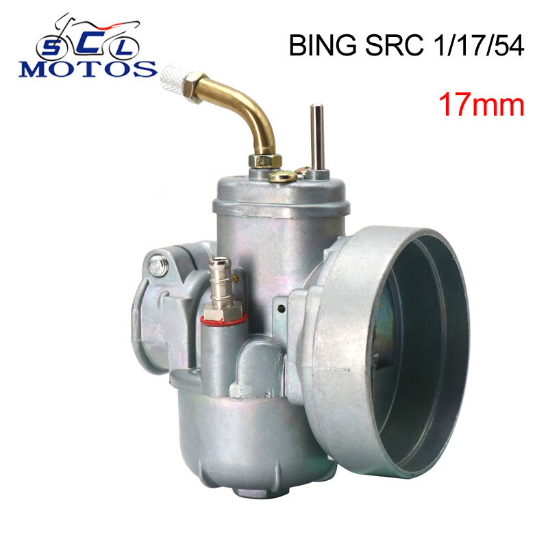 17mm BING SRC 1/17/54 Carburetor Carb For Dirty Bike Mope Air Intake Fuel Part Q