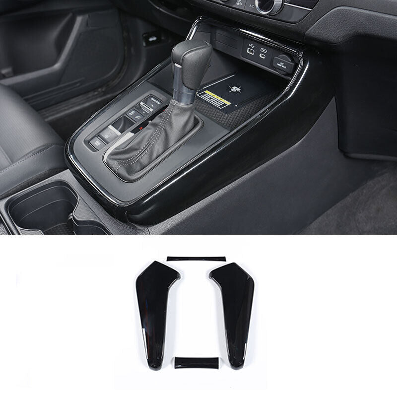 for Honda CR-V 2023-2024 Gloss Black Inner Console Gear Shift Side cover Trim 4x