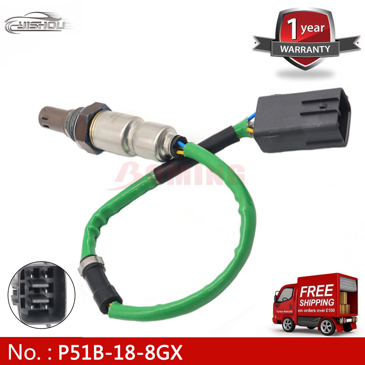 The new P51B-18-8GX Lambda O2 oxygen sensor is compatible with 2016-2018 for Mazda MX-5 Miata 2.0L models.