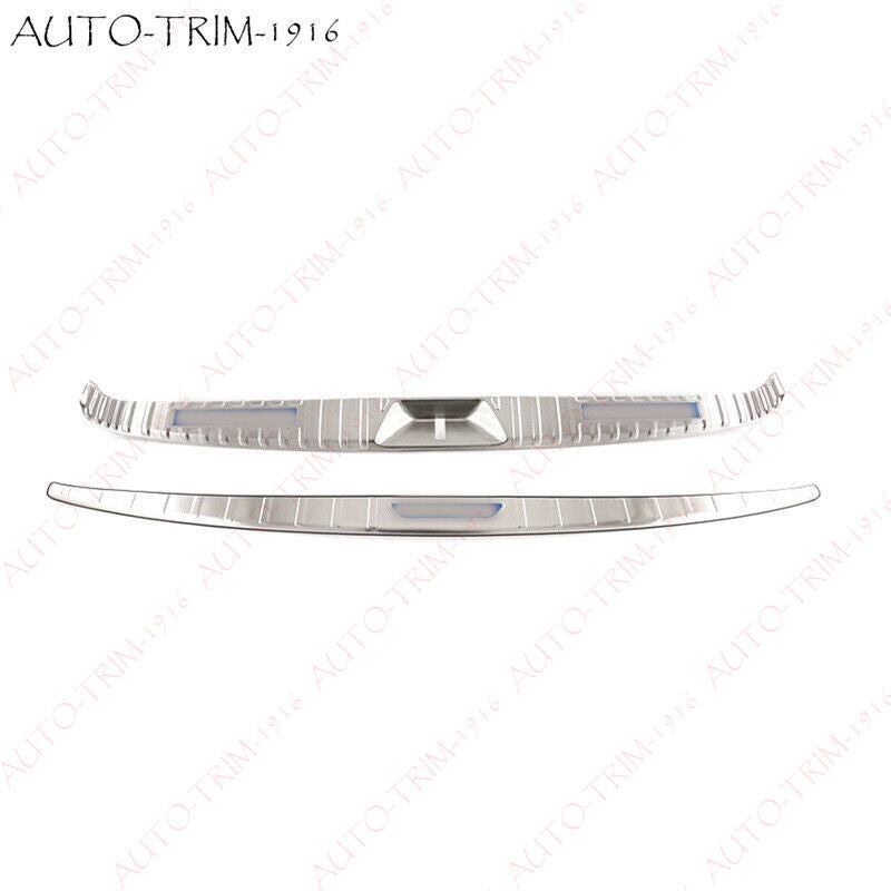 2pcs Rear Bumper Protector Guard Sill Plate Steel B for Sienna 2021-2024 n