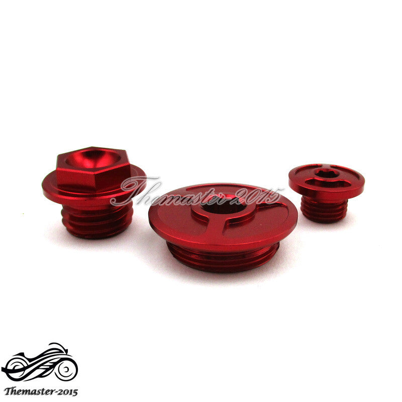 CNC Engine Timing Oil Filter Plugs for Honda Sportrax TRX400EX TRX450R TRX450ER Q