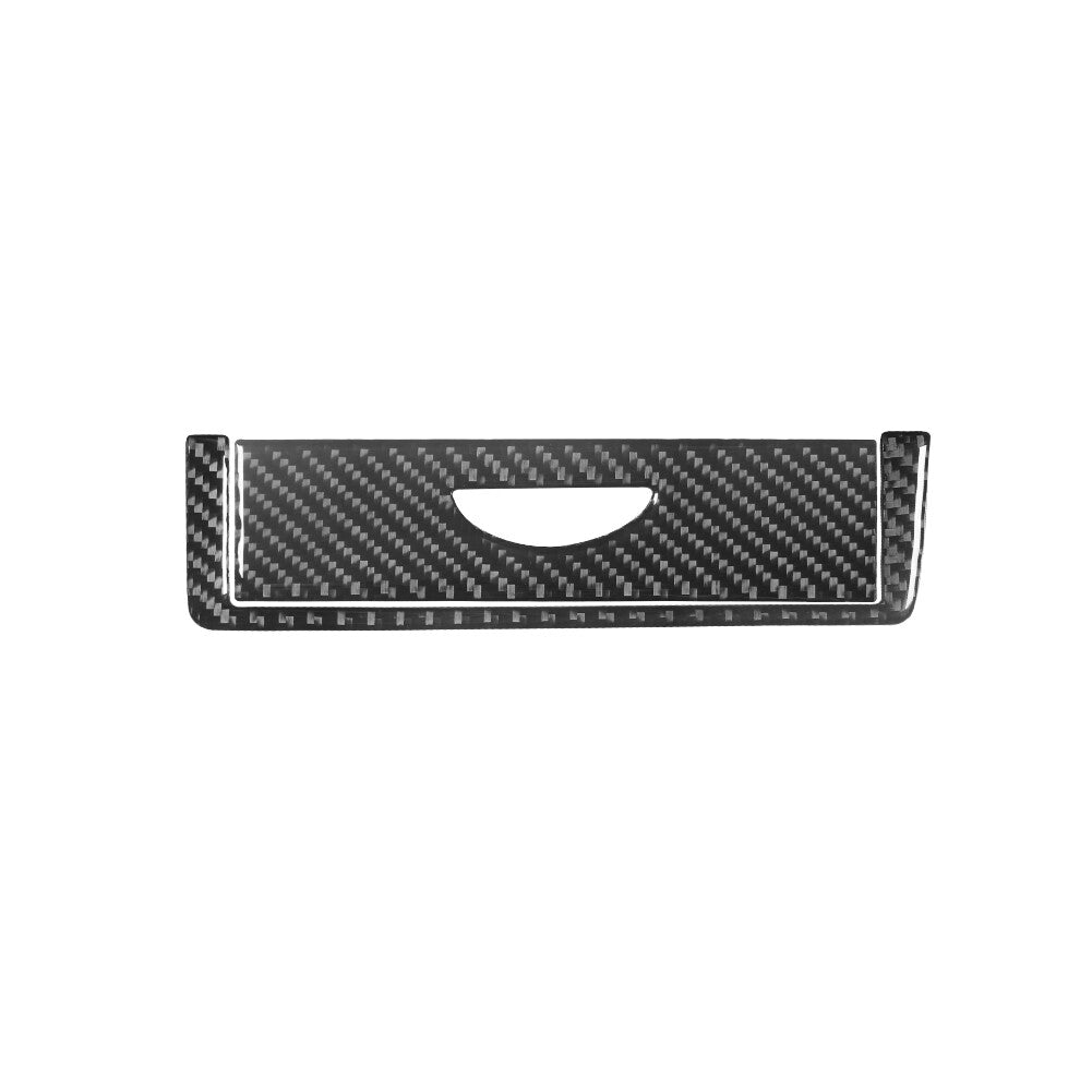 2Pcs Carbon Fiber Interior Gear Shift Frame Cover Trim For 3 E46 v