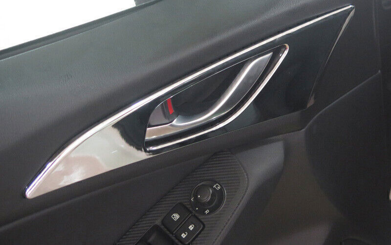 for Mazda 3 Axela 17-2018 Matte Silver Interior Door Handle Frame Cover Trim 4X