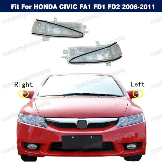 Left+Right Side Door Mirror Turn Lights for HONDA for CIVIC FA1 FD1 FD2 2006-2011