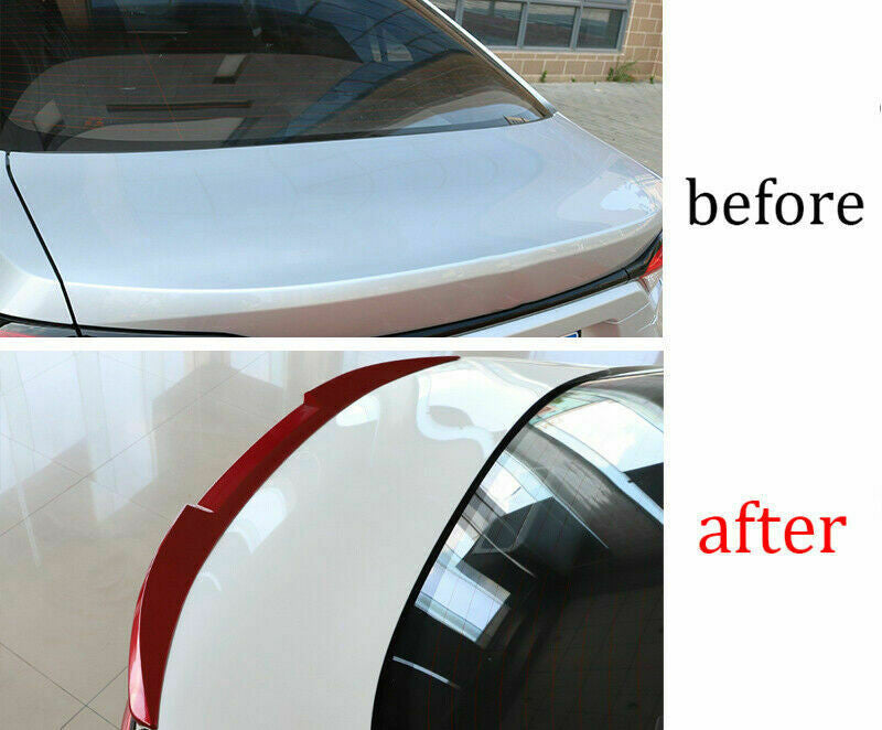2019-2023 for Toyota for Corolla Sedan Gloss Red Rear Trunk Spoiler Lip Tail Wing