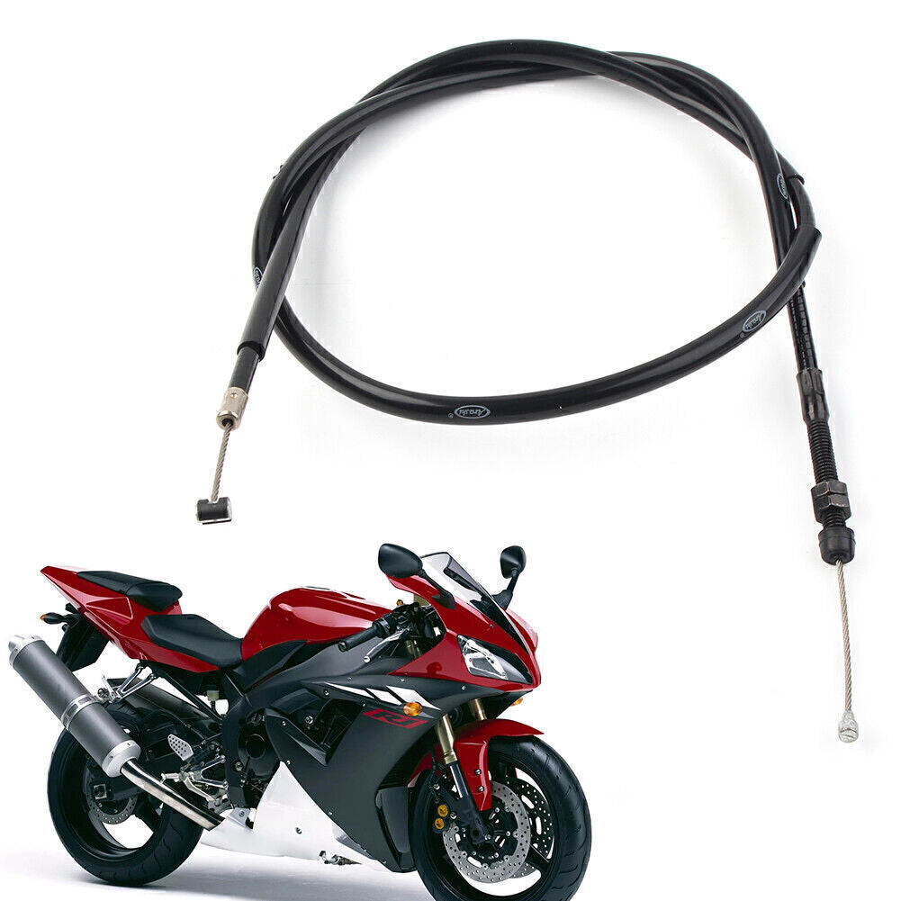 Black Motorcycle Brake Clutch Cable Wire for Yamaha R1 2002 2003 Q